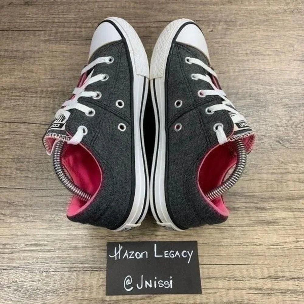 Converse Chuck Taylor All Star~Youth Girl's‎ Sneakers~Gray/Pink Insoles~Size 2